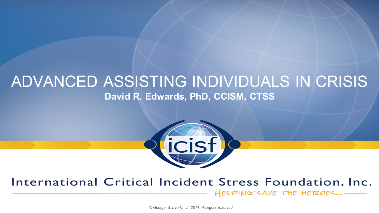 2024 Virtual Series: Advanced Assisting Individuals in Crisis