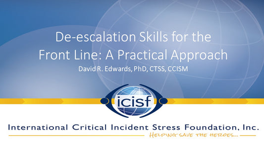 2024 Virtual Series: De-escalation Skills for the Front Line
