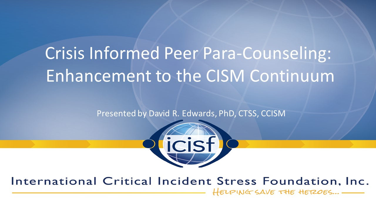 2024 Virtual Series: Crisis Informed Peer Para-Counseling