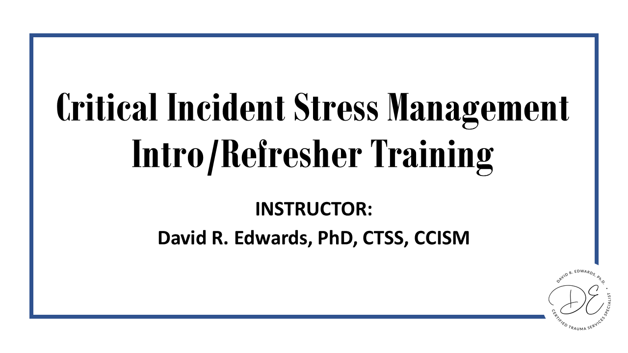 CISM 4: Differentiating Between Distress and Dysfunction (On Demand)